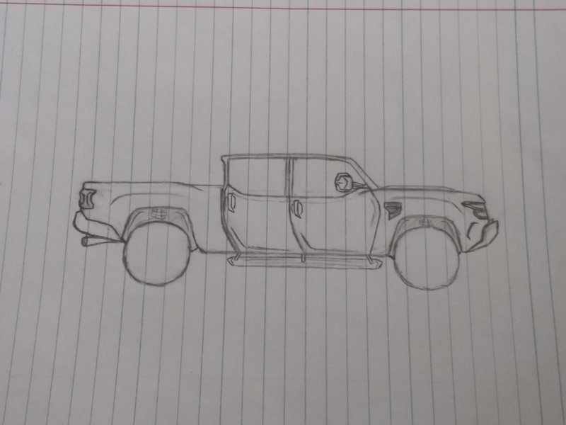 Truck thing that I made up.... Again I can’t draw rims so it’s blank until I can